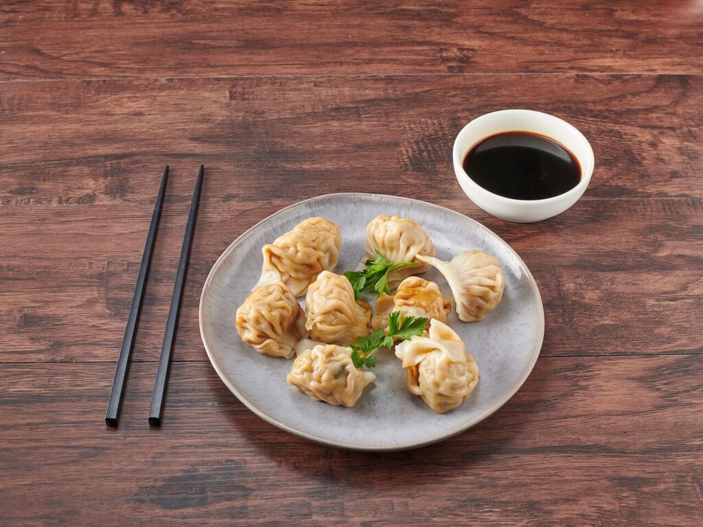 Order 204. Steamed Pork Dumplings food online from Chef Yu store, New York on bringmethat.com