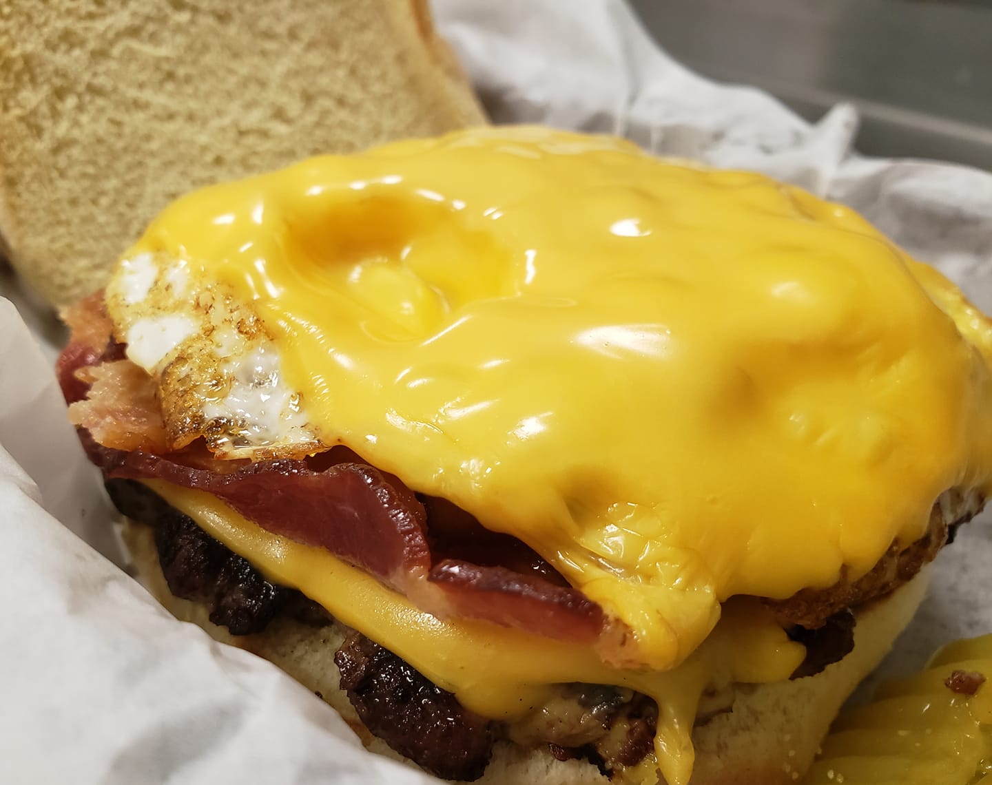 Order Breakfast Burger food online from Sidestreet Grille & Pub store, Fargo on bringmethat.com