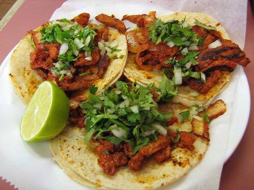 Order Tacos Campechano Plate food online from Migueleño Tienda Y Restaurante store, Newnan on bringmethat.com