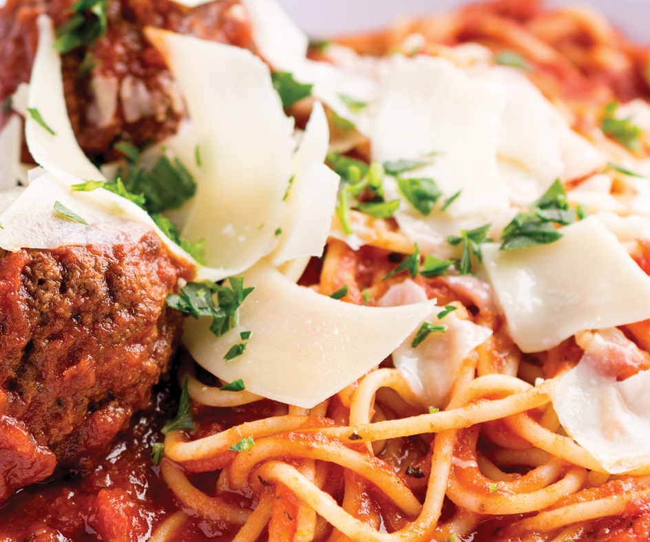 Order Spaghetti and Meatballs food online from Rosati's Pizza store, Omaha on bringmethat.com