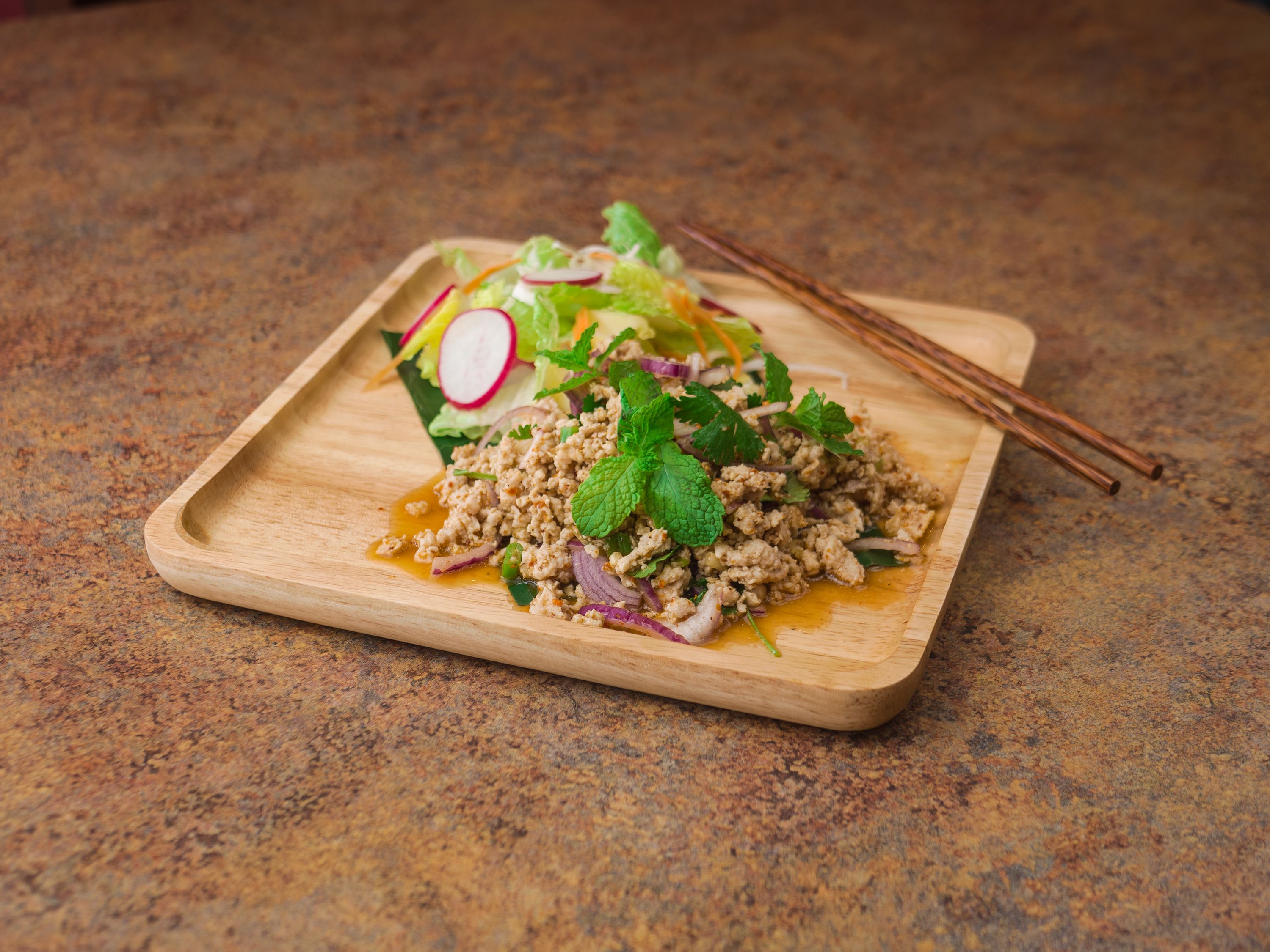 Order Larb Salad food online from Iyara Thai Cuisine store, Houston on bringmethat.com