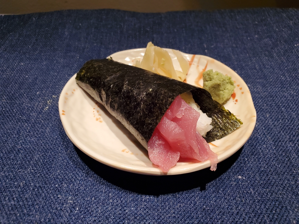 Order Tuna Hand Roll food online from Taiko store, Irvine on bringmethat.com