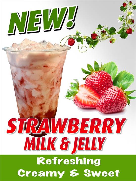 Order Strawberry Milk Jelly * NEW food online from Pho & Seafood store, Laguna Niguel on bringmethat.com