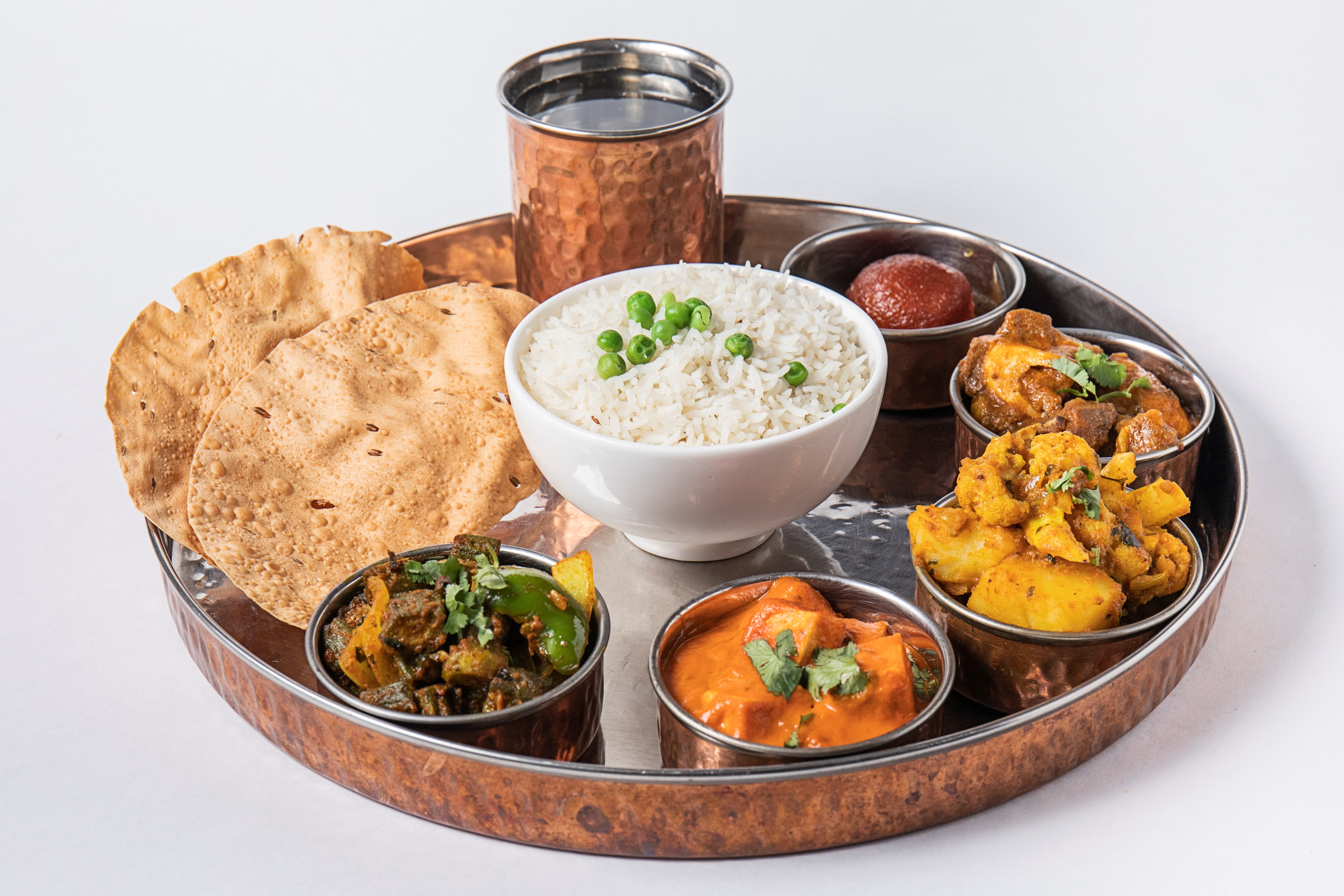 Order Nepali Thali Vegetarian food online from Yak & Yeti Himalayan Cuisine store, Evansville on bringmethat.com