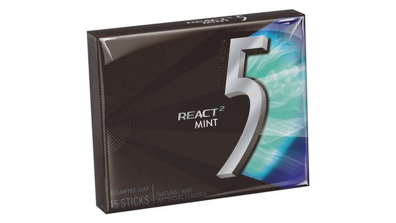 Order Wrigley's 5 React Mint Flavor Gum - 15 Count 2.1 oz food online from Valero Food Mart store, Murrayville on bringmethat.com
