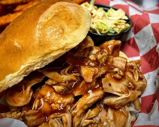 Order Pulled Chicken Sandwich food online from Smoke BBQ store, Bethesda on bringmethat.com