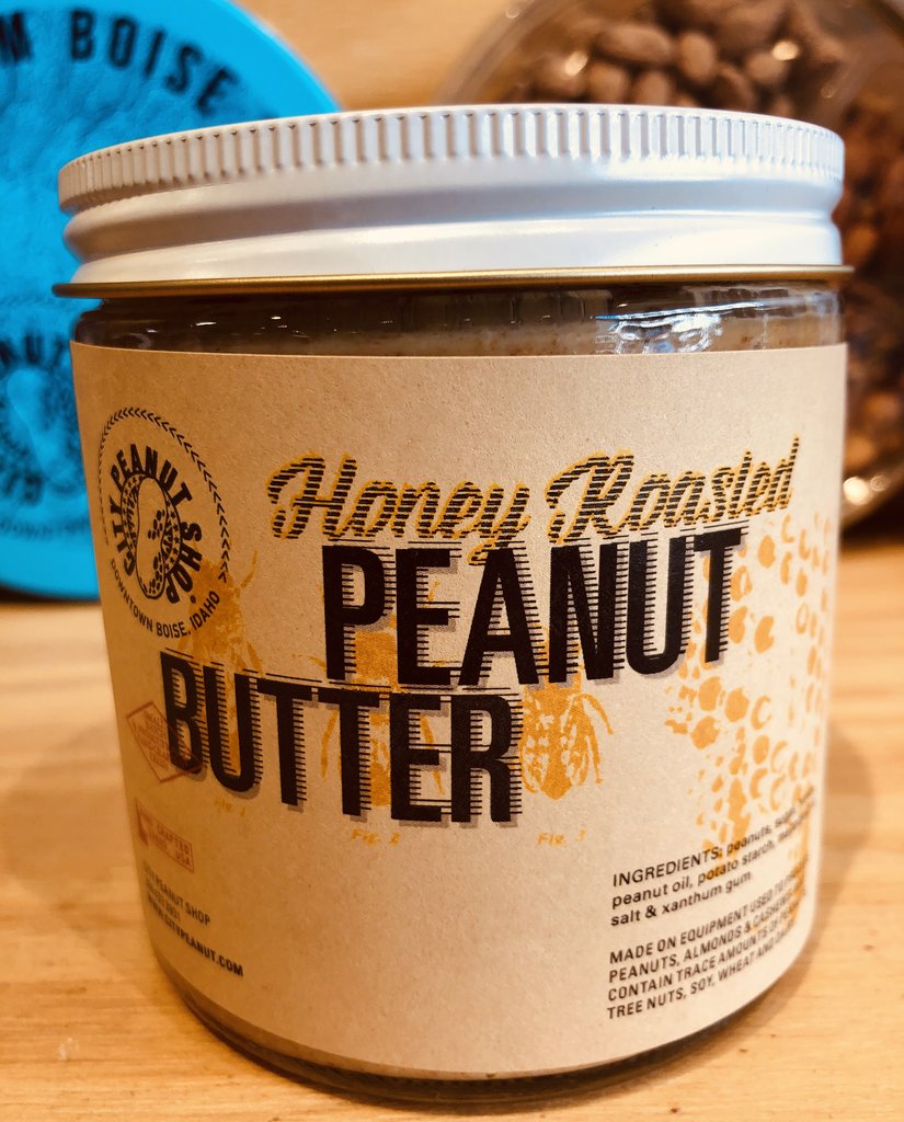 Order Honey Roasted Peanut Butter 1lb. food online from City Peanut Shop store, Boise on bringmethat.com