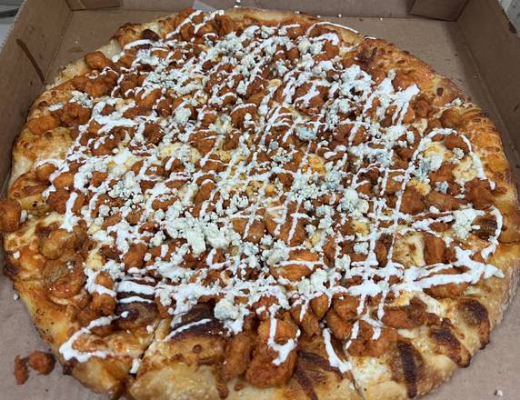 Order Buffalo Chicken Pizza food online from Mineos Pizza & Wings store, Franklin on bringmethat.com
