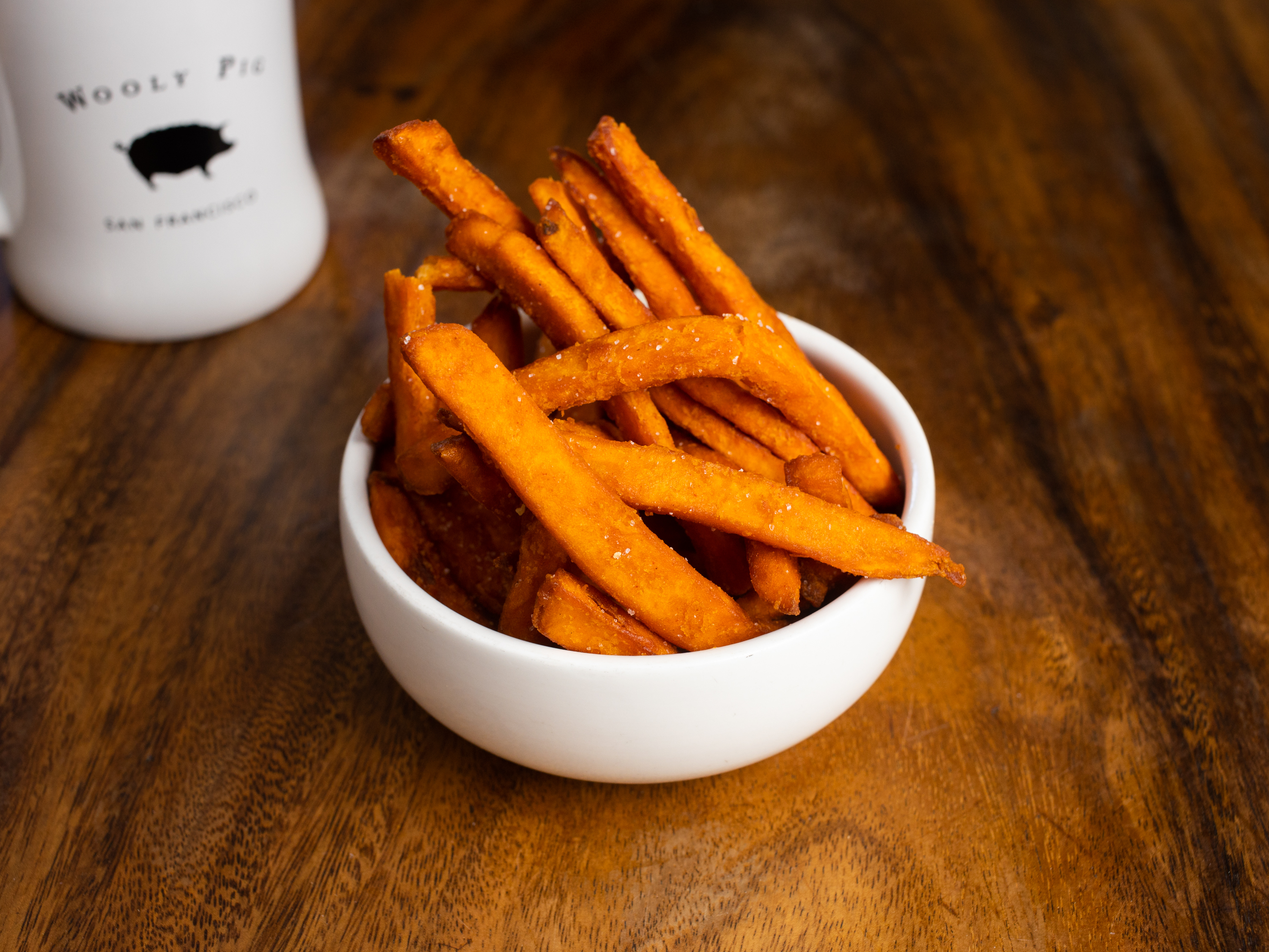 Order Side of Sweet Potato Fries food online from Wooly Pig store, San Francisco on bringmethat.com