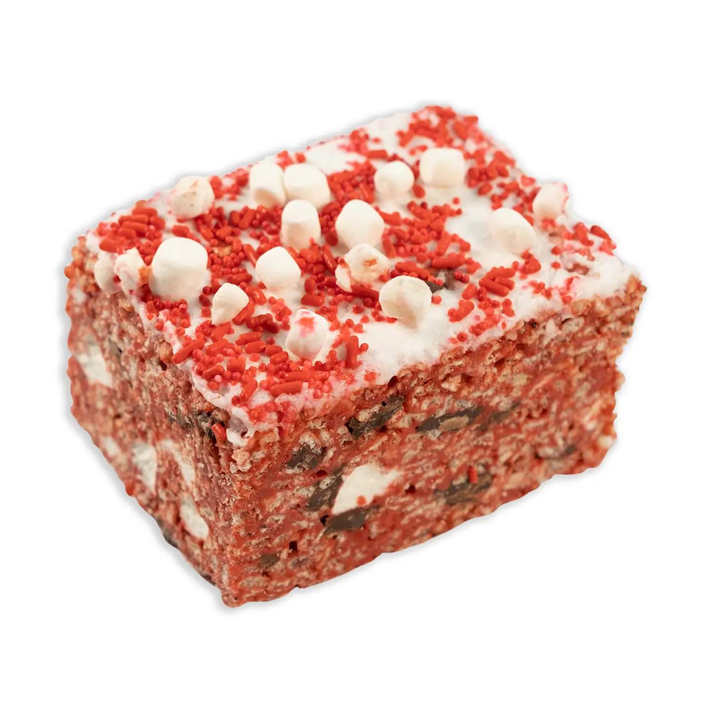 Order Jumbo Red Velvet Rice Krispie Treat food online from Paradis Ice Cream store, Sherman Oaks on bringmethat.com