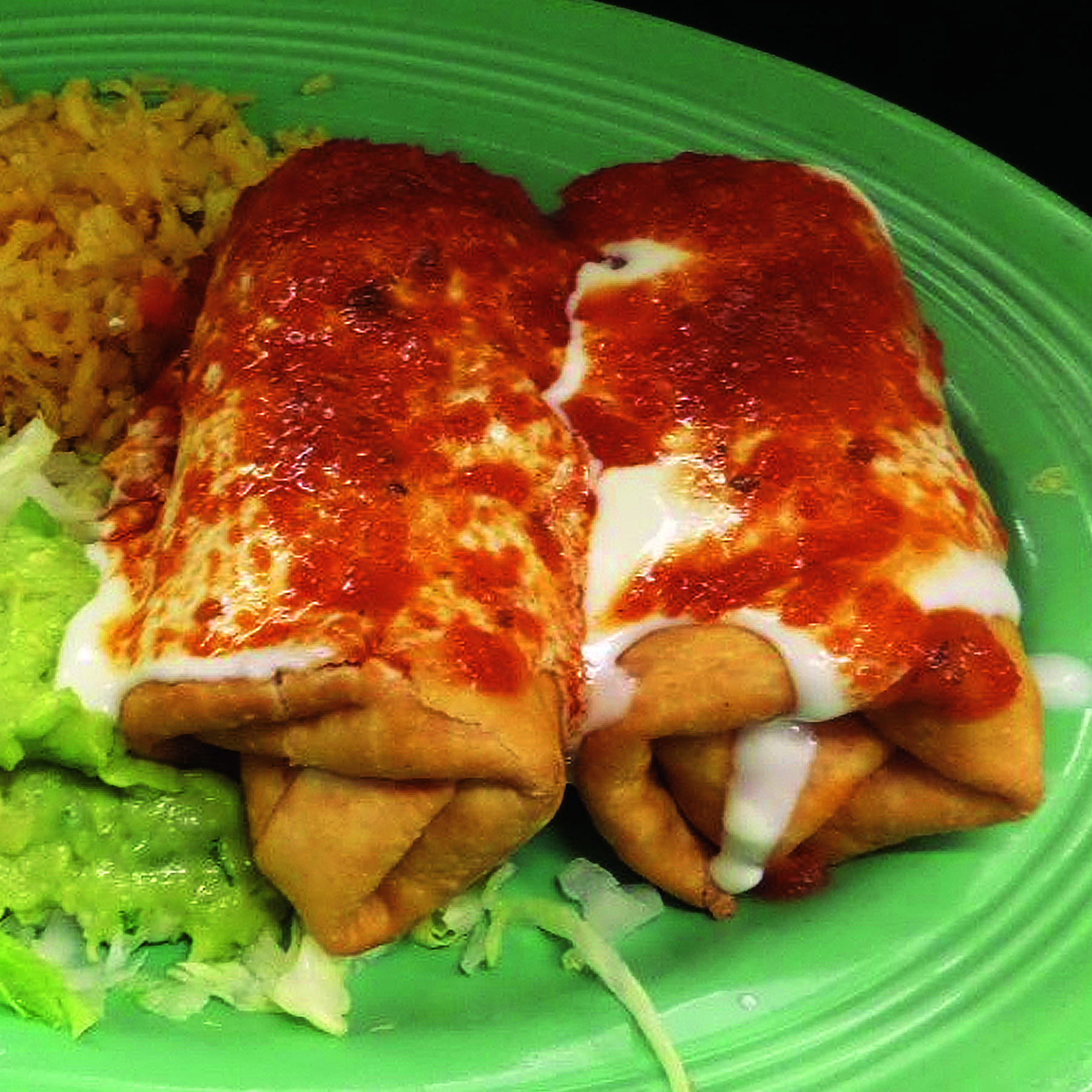 Order Chimichanga Dinner food online from Jalapenos Mexican Food store, Orland Park on bringmethat.com