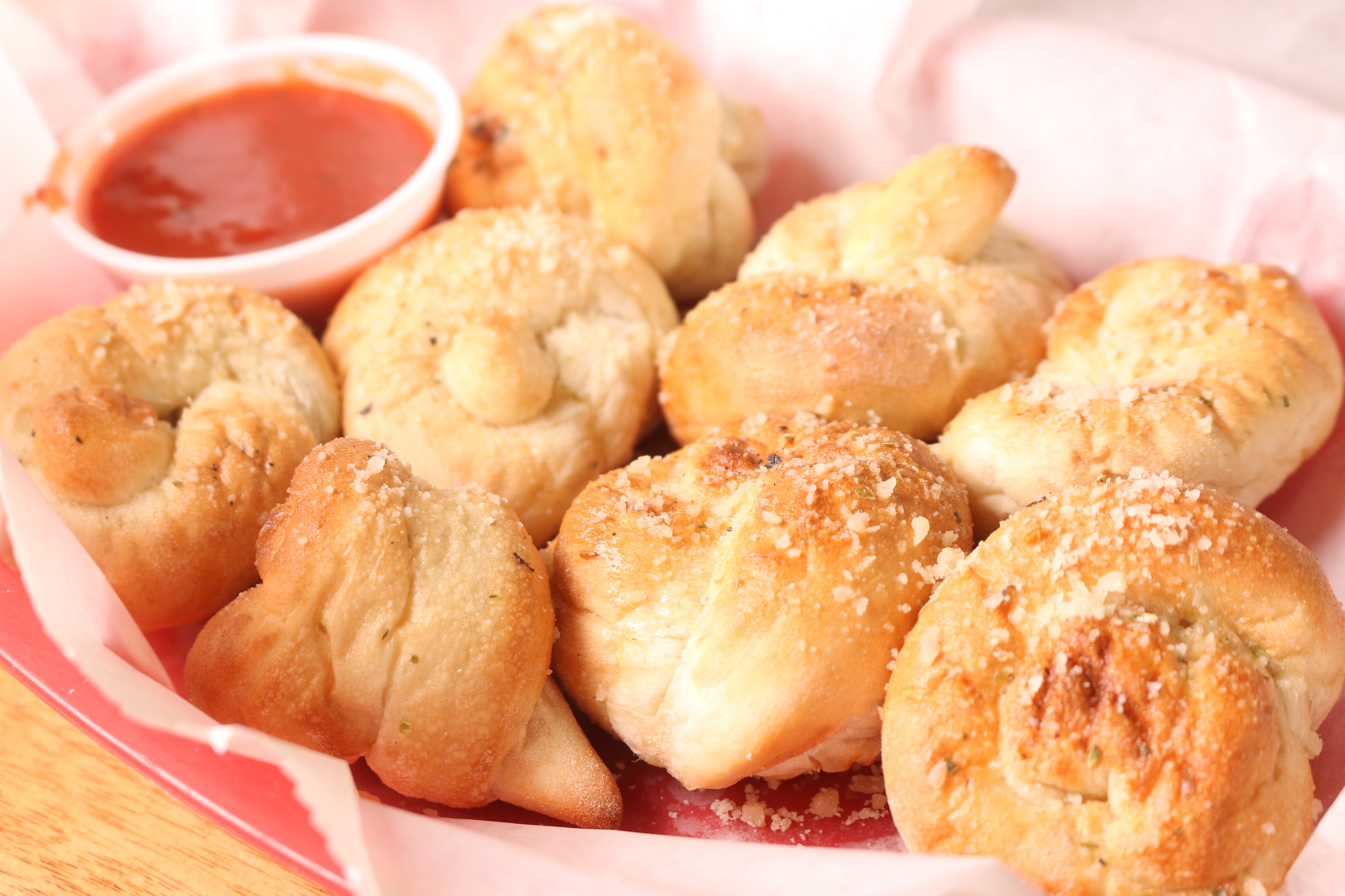 Order 8 Pieces Garlic Knots food online from UnCommon Pizza store, Lititz on bringmethat.com
