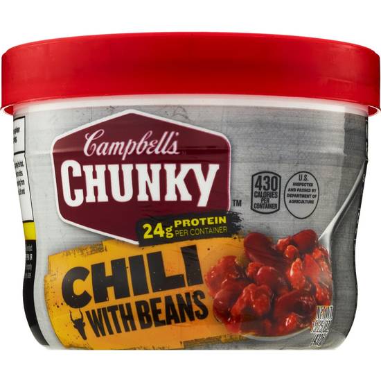 Order Campbell's Chunky: Chili with Beans Microwavable Soup Bowl, 15.25 OZ food online from Cvs store, SUNNYVALE on bringmethat.com