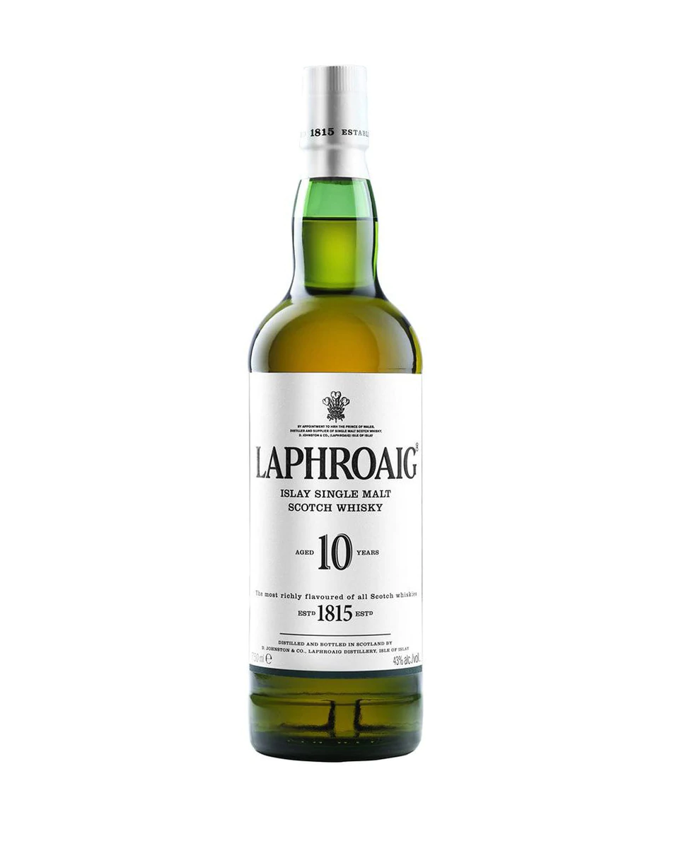 Order Laphroaig 10 Years Single Malt Scotch Whisky 750 ml. food online from Mirage Wine & Liquor store, Palm Springs on bringmethat.com