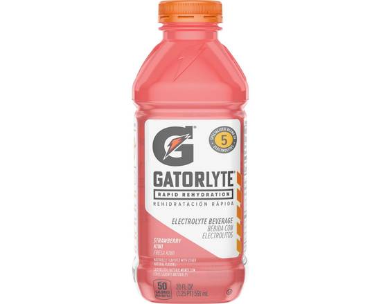 Order Gatorlyte Strawberry Kiwi 20oz Bottle food online from Rocket store, Ontario on bringmethat.com