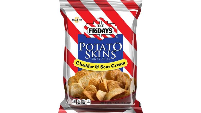 Order TGI Fridays Cheddar and Sour Cream Potato Skins food online from Star Variety store, Cambridge on bringmethat.com