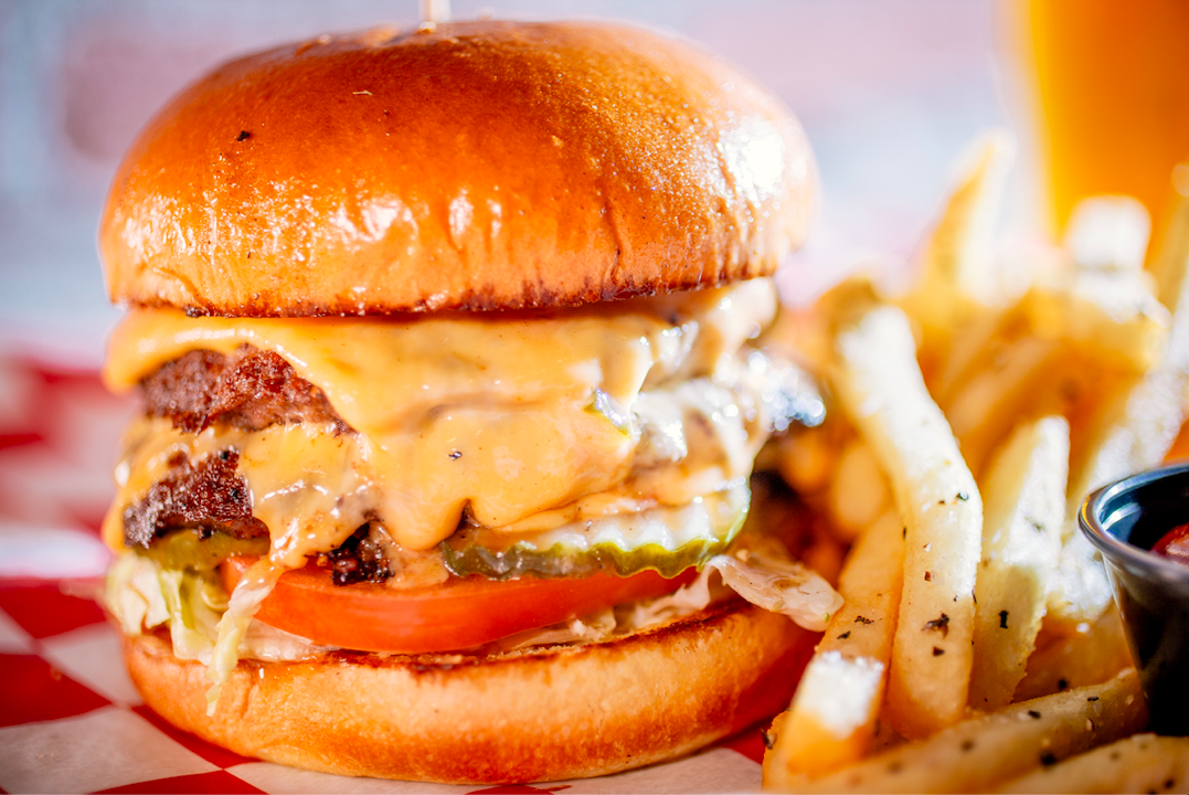 Order The Burger food online from Parry Pizzeria & Bar store, Highlands Ranch on bringmethat.com