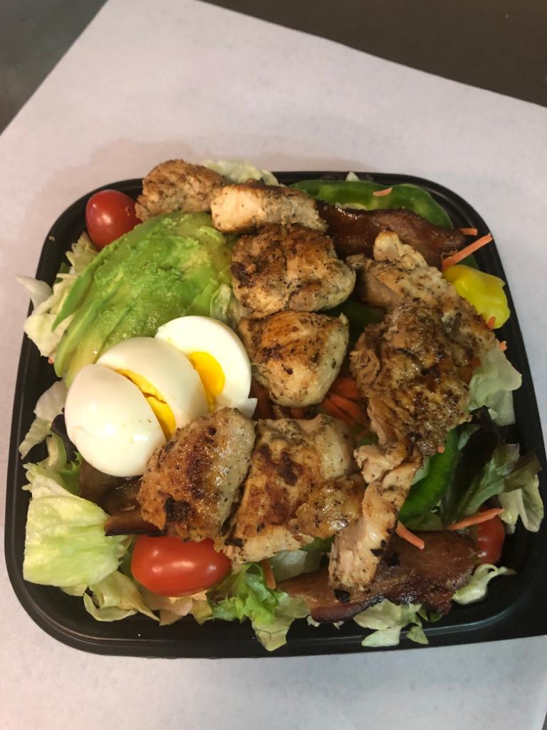 Order Cobb Salad Awesome. food online from Gregory House Of Pizza store, Belmont on bringmethat.com