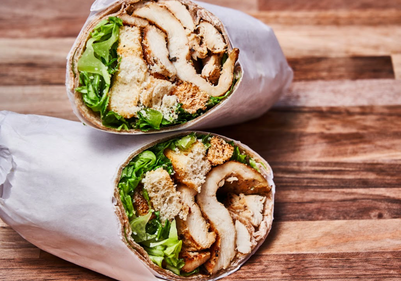 Order Chicken Caesar Wrap food online from Hudson's Grill Sandwich Shop store, Jersey City on bringmethat.com