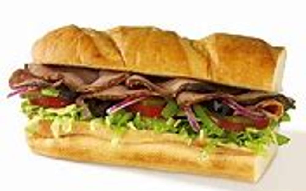 Order Roast Beef & Cheese Sandwich - Sandwich food online from Pino's Pizzeria store, Easton on bringmethat.com