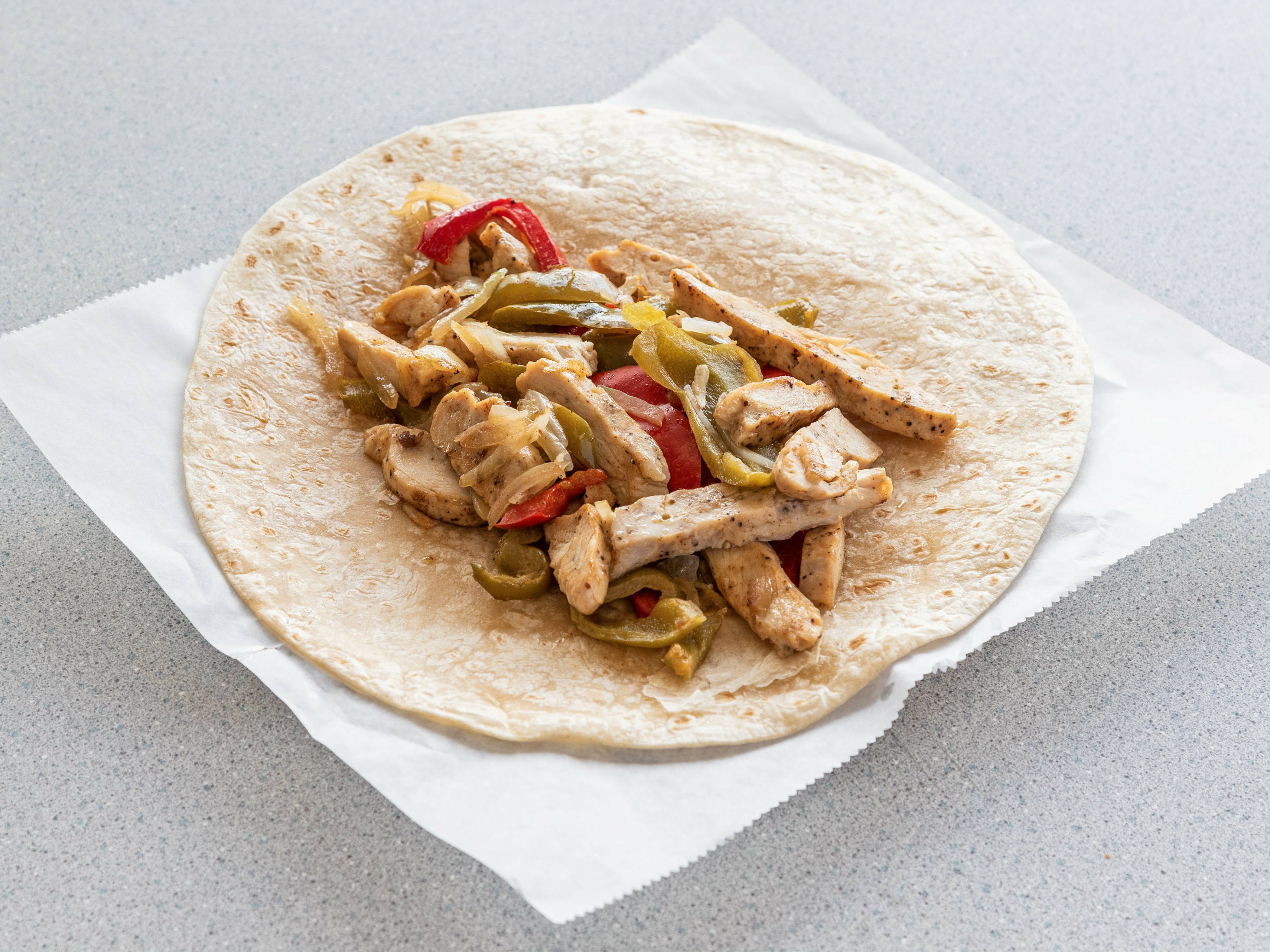 Order Chicken Stir Fry Wrap food online from Georgios House of Pizza store, Carver on bringmethat.com