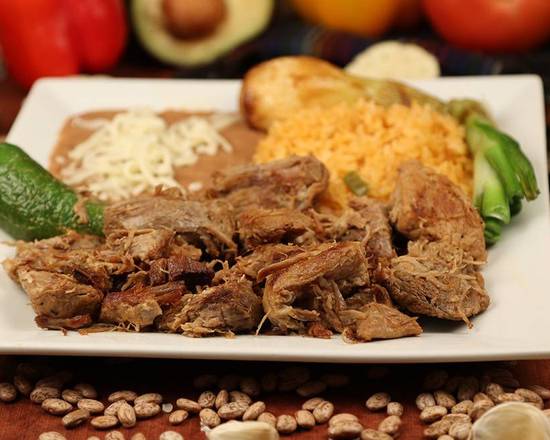 Order Carnitas food online from La Choza Mexican & Seafood Restaurant store, City of Industry on bringmethat.com