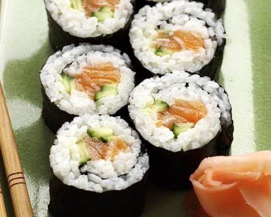 Order Salmon Cucumber Roll food online from Bangkok Kitchen store, Latham on bringmethat.com