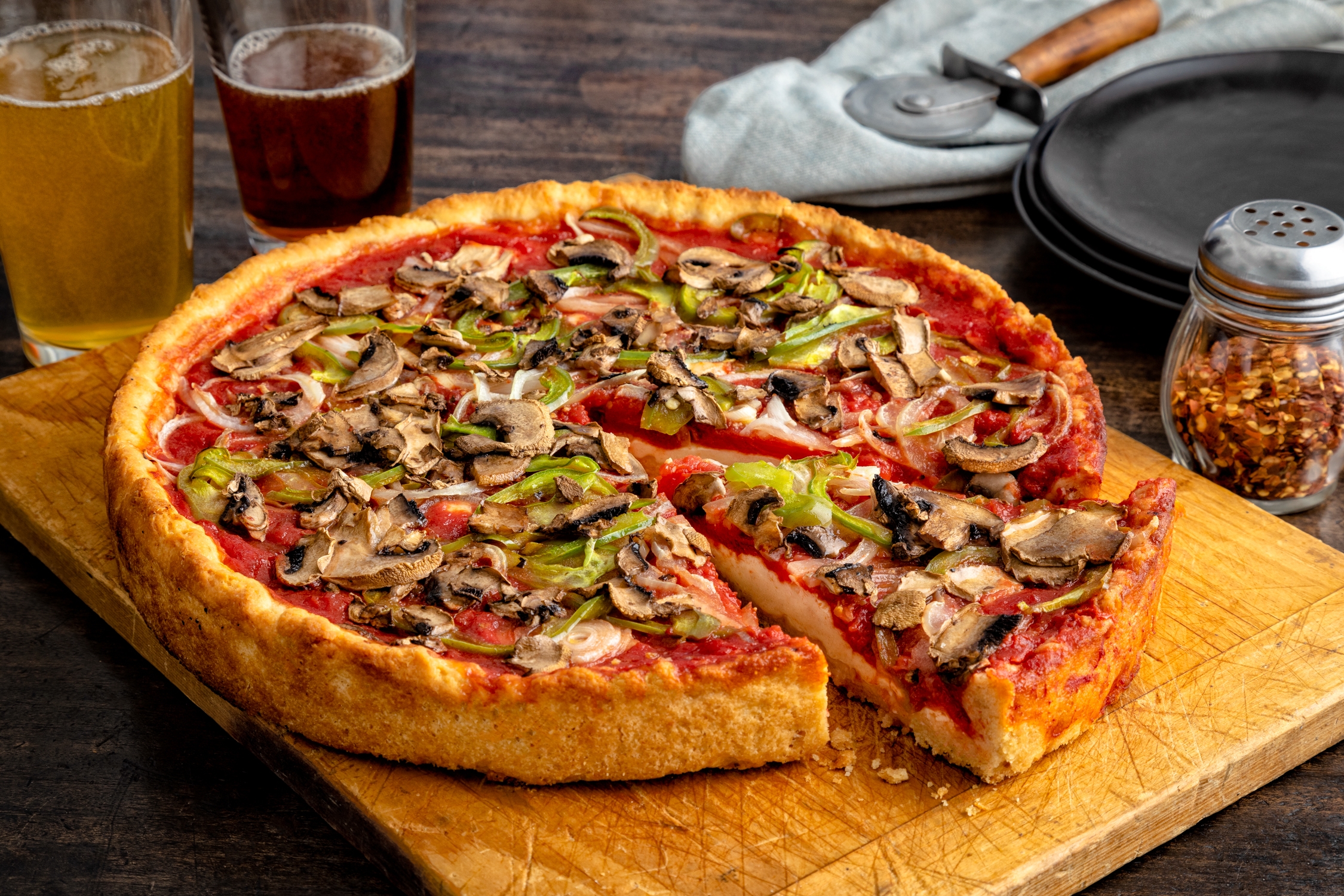 Order Veggie (individual) food online from Pizzeria Due store, Chicago on bringmethat.com