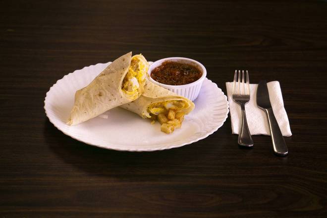 Order Potato Breakfast Burrito food online from Judys Cafe store, San Diego on bringmethat.com