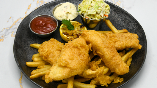Order Fish & Chips food online from McCormick & Schmick's store, Chicago on bringmethat.com