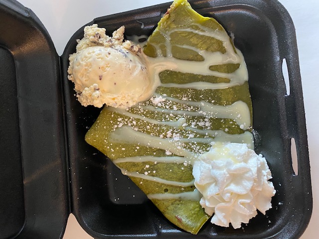 Order Matcha Crepe food online from The Crepe Factory store, Colton on bringmethat.com