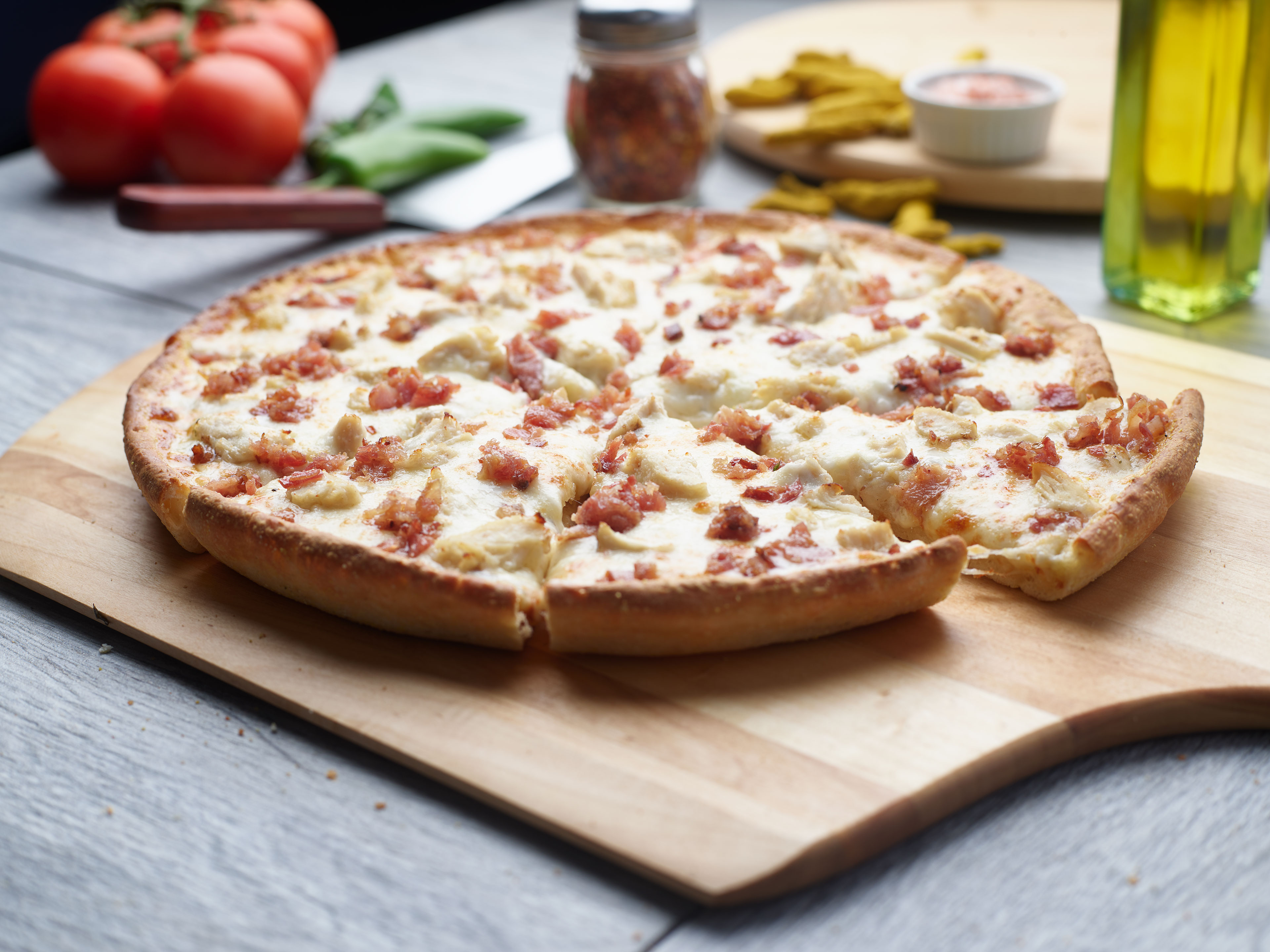 Order Chicken Bacon Ranch Pizzatwist food online from Pizza Twist store, Madera on bringmethat.com