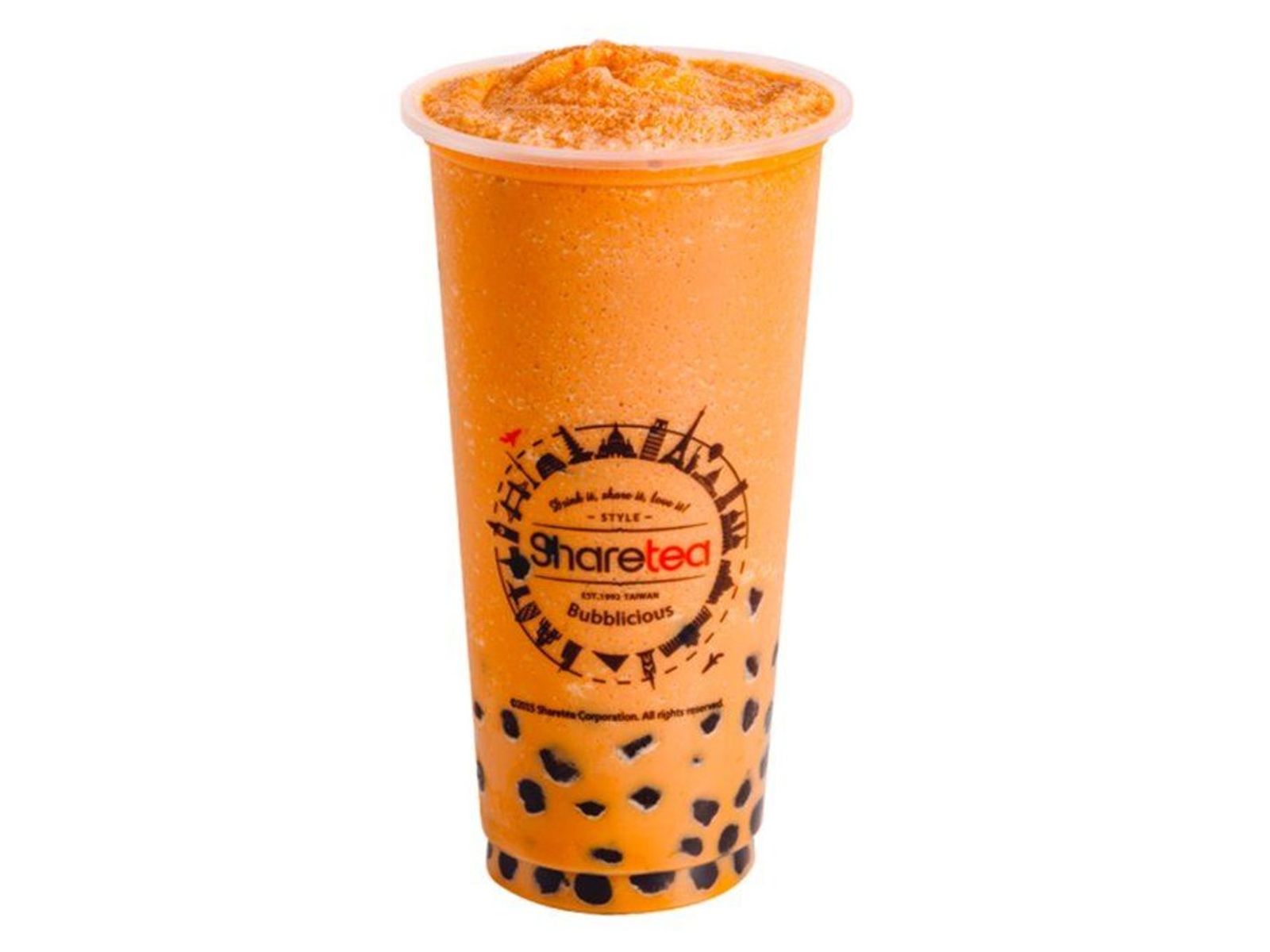 Order Thai Tea Ice Blended with Pearl food online from Sharetea store, Fremont on bringmethat.com