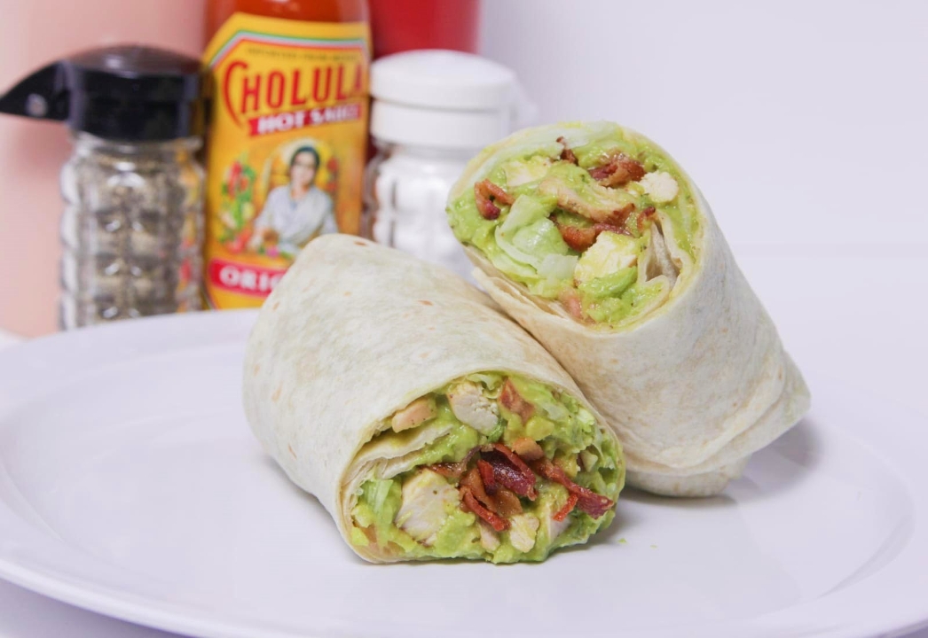 Order Chicken Guac BLT Wrap food online from Out of the Park Burgers store, Central Islip on bringmethat.com
