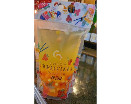 Order Passion Fruit Rainbow Pop Boba & Jelly 彩红百香果波霸 food online from Chin Chin store, Brookhaven on bringmethat.com