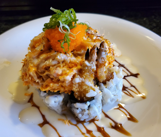 Order Volcano Roll food online from Iron Fish Sushi & Grill store, Pflugerville on bringmethat.com