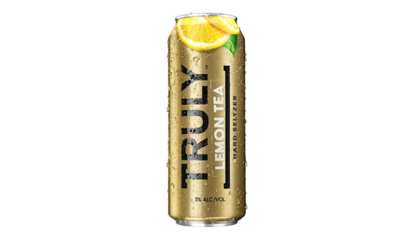 Order TRULY Hard Seltzer Lemon Iced Tea, Spiked & Sparkling Water 24oz Can food online from Liquor Palace store, Burbank on bringmethat.com
