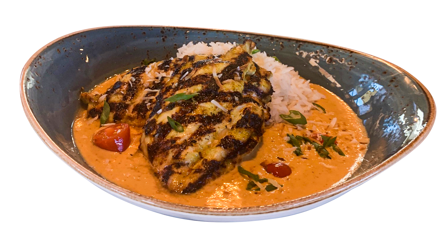 Order Thai Coconut Curry Chicken food online from Burger Academy store, Dallas on bringmethat.com