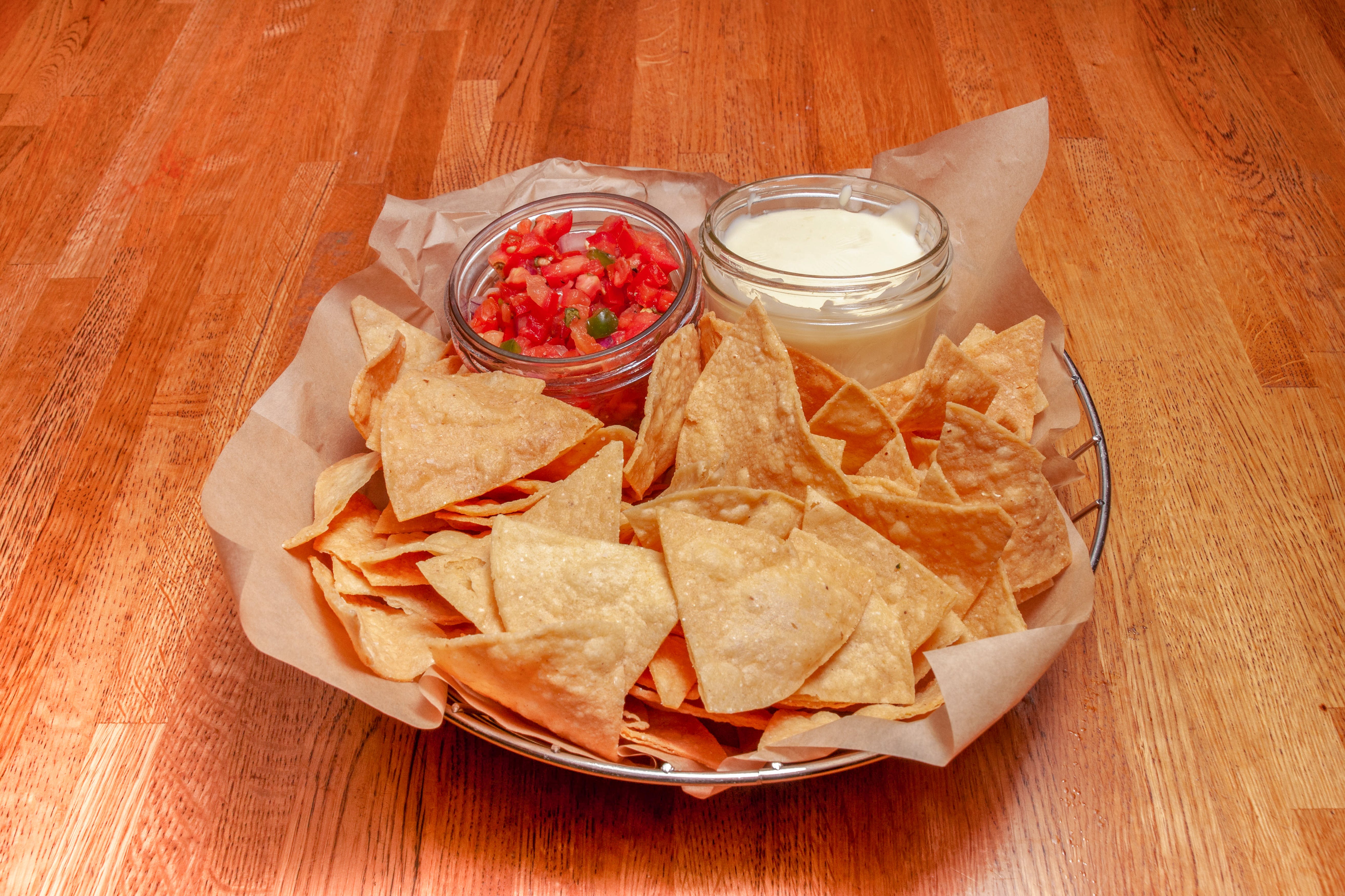 Order Tortilla Chips & Dips - Appetizer food online from Chow Pizza Bar store, Raleigh on bringmethat.com