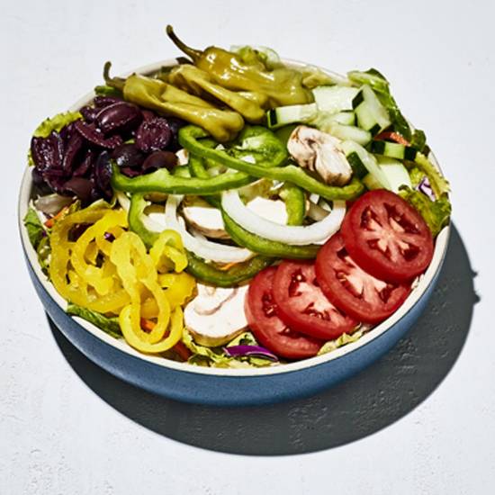 Order Vegan Greek Salad food online from Mellow Mushroom store, Sandy Springs on bringmethat.com