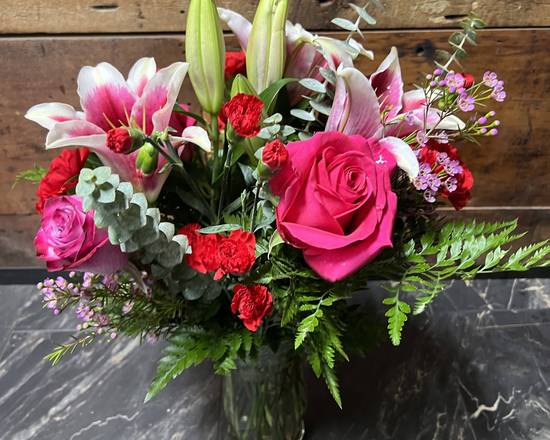Order Wild Romance food online from Niko's Flower Designs store, Chicago on bringmethat.com