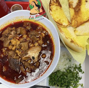 Order Menudo Rojo food online from Taqueria La Korita store, Phoenix on bringmethat.com