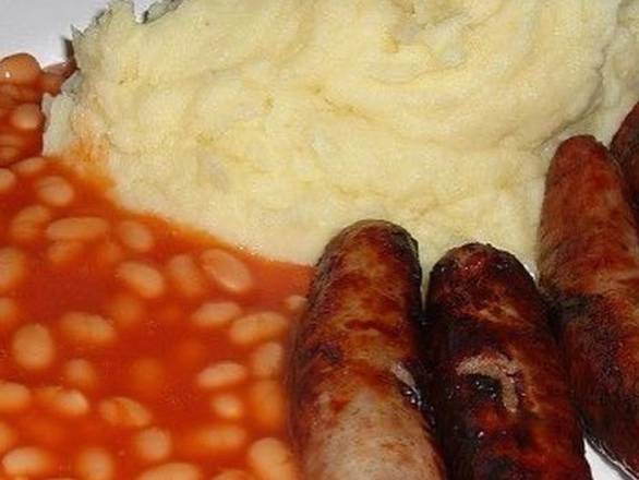 Order Bangers Mash & Beans food online from The Chipper Truck Cafe store, Yonkers on bringmethat.com