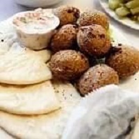 Order Plate of Falafel food online from Aladdin Mediterranean Cuisine store, New Albany on bringmethat.com