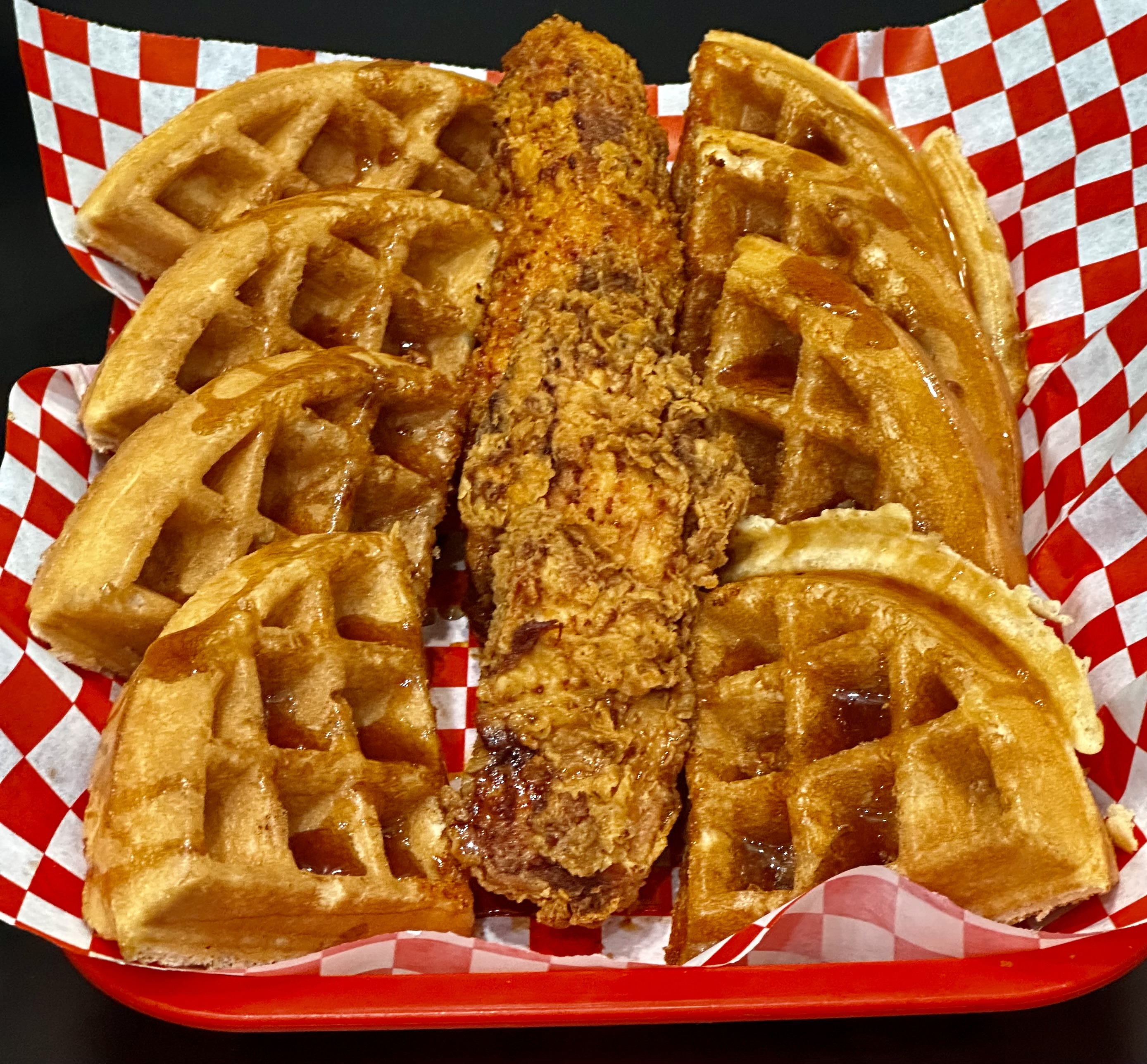 Order Kluckin Waffle Combo 2 food online from The Kluckin Chicken store, Glendale on bringmethat.com