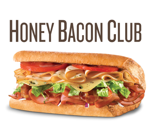 Order Honey Bacon Club Sub food online from Quiznos store, Hawthorne on bringmethat.com