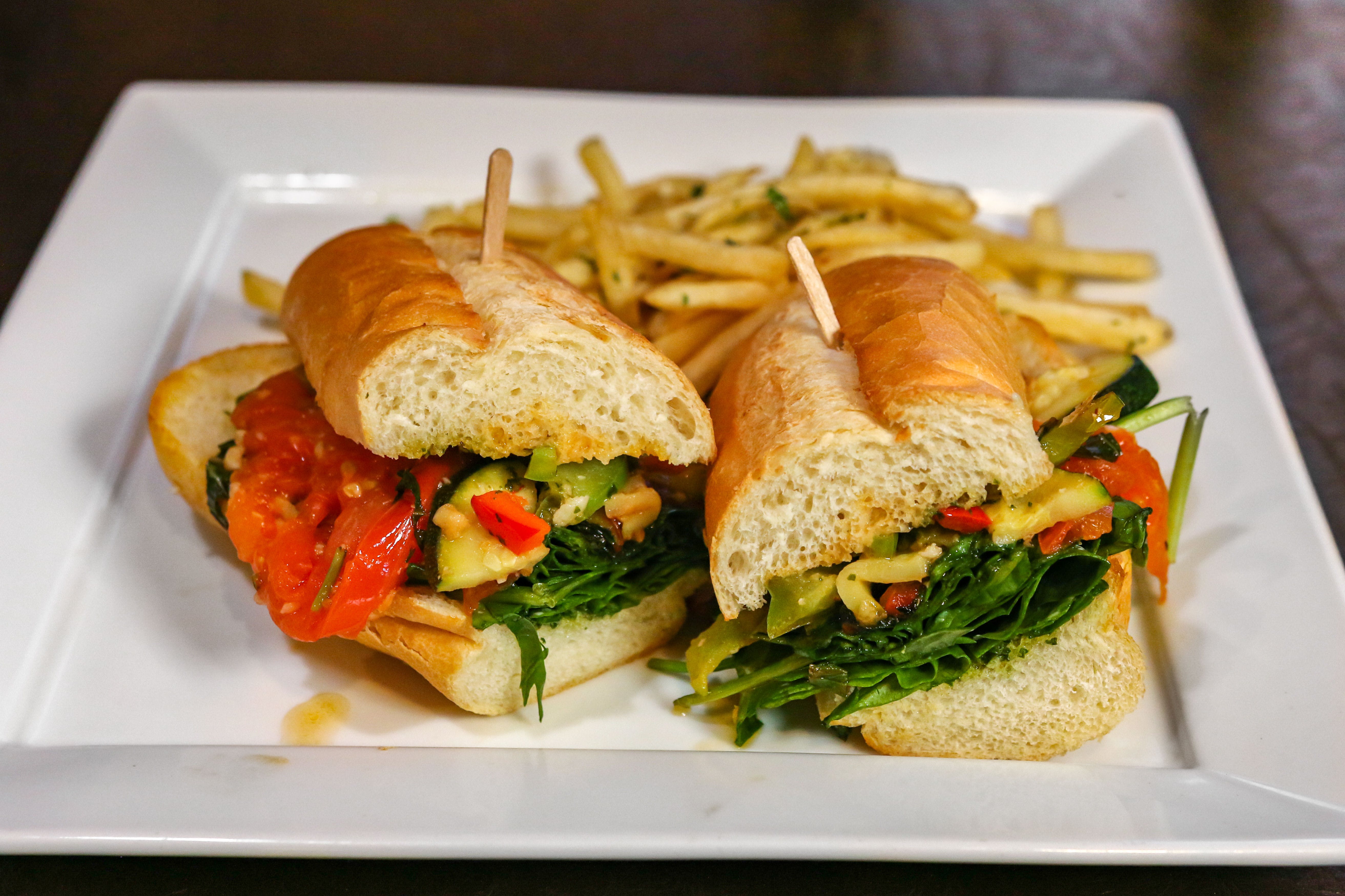 Order Vegetarian Sandwich - Sandwich food online from Villa Roma store, Laguna Hills on bringmethat.com