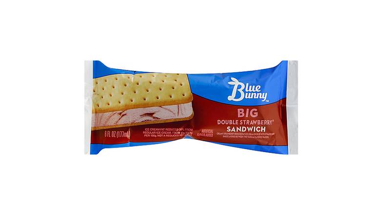 Order Blue Bunny Big Double Strawberry Sandwich food online from Exxon Food Mart store, Port Huron on bringmethat.com