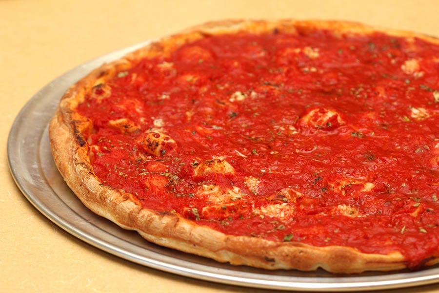 Order Tomato Pizza - Sicilian Pizza food online from Cafe Sitaly store, Wilmington on bringmethat.com