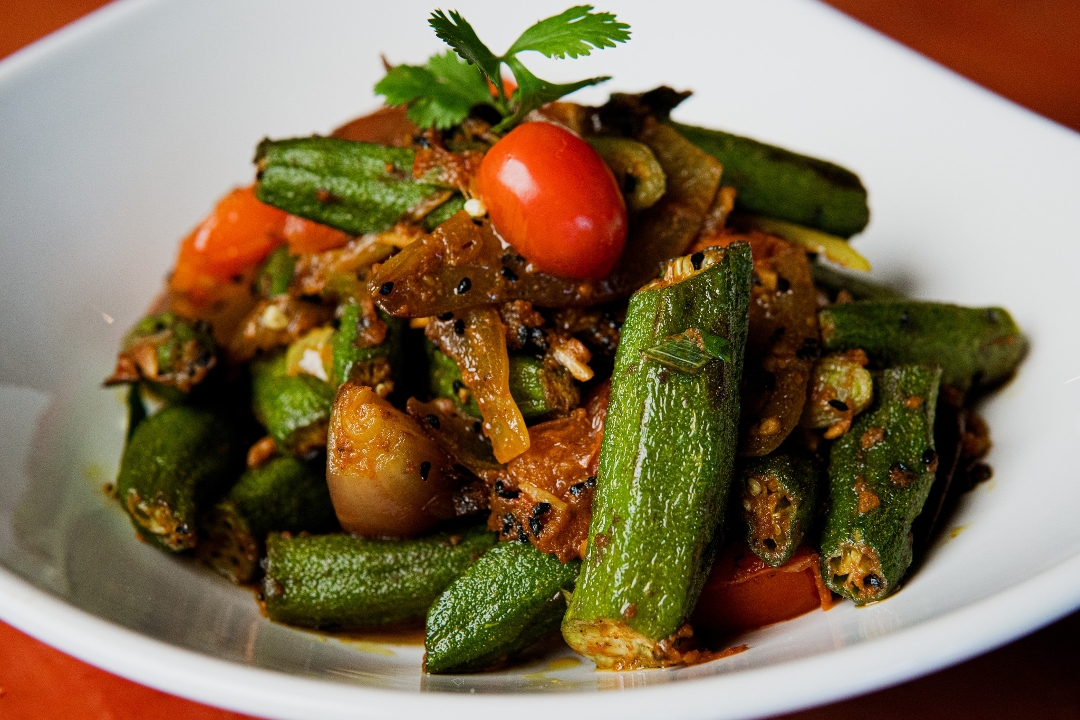 Order Kalonji Bhindi food online from India Oven store, Roseville on bringmethat.com